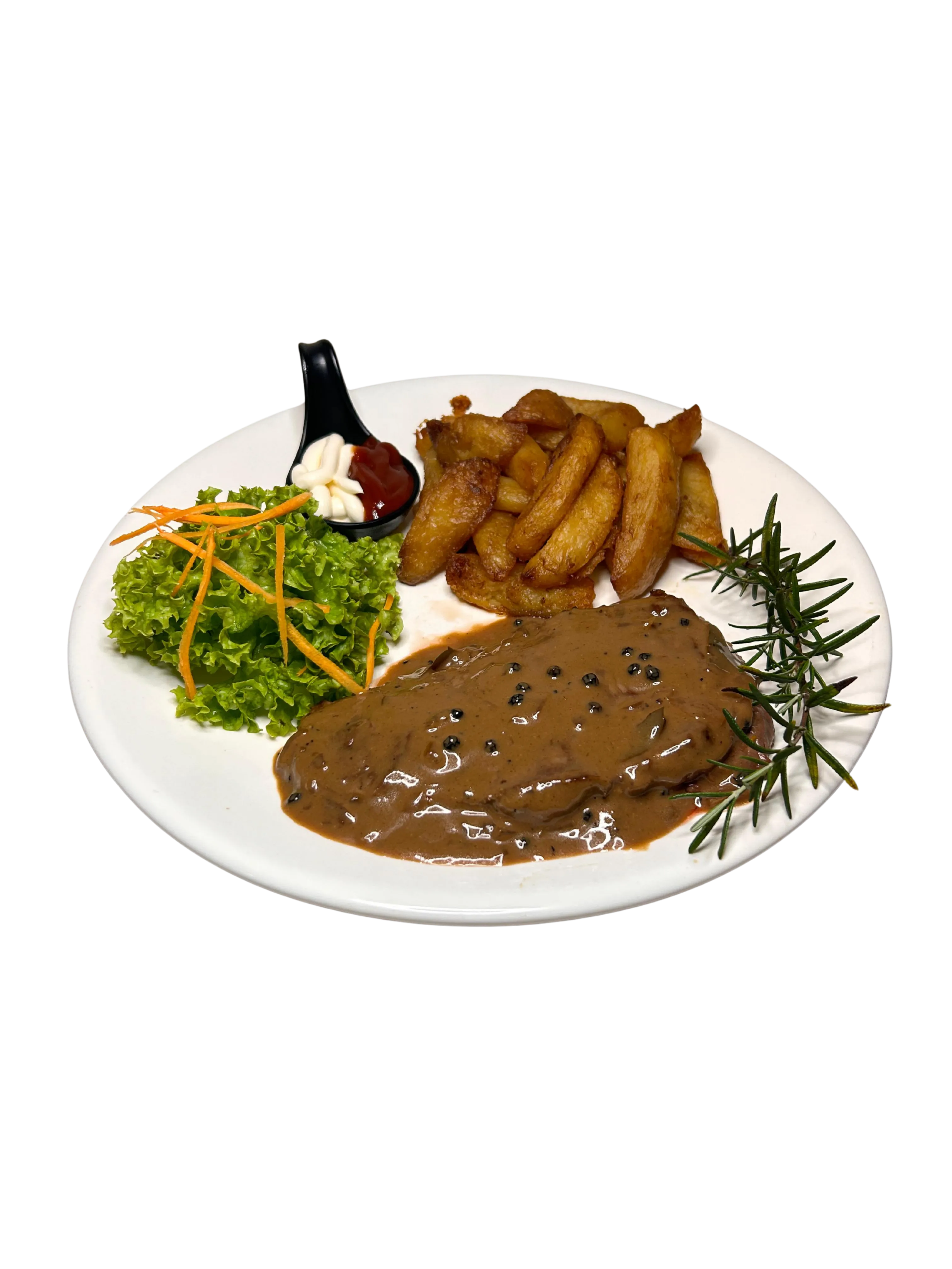Beef steak filet with pepper sauce Pakse